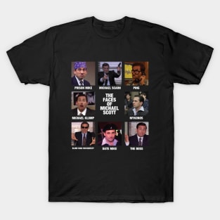 The Faces of Michael Scott - The Office Shirt T-Shirt